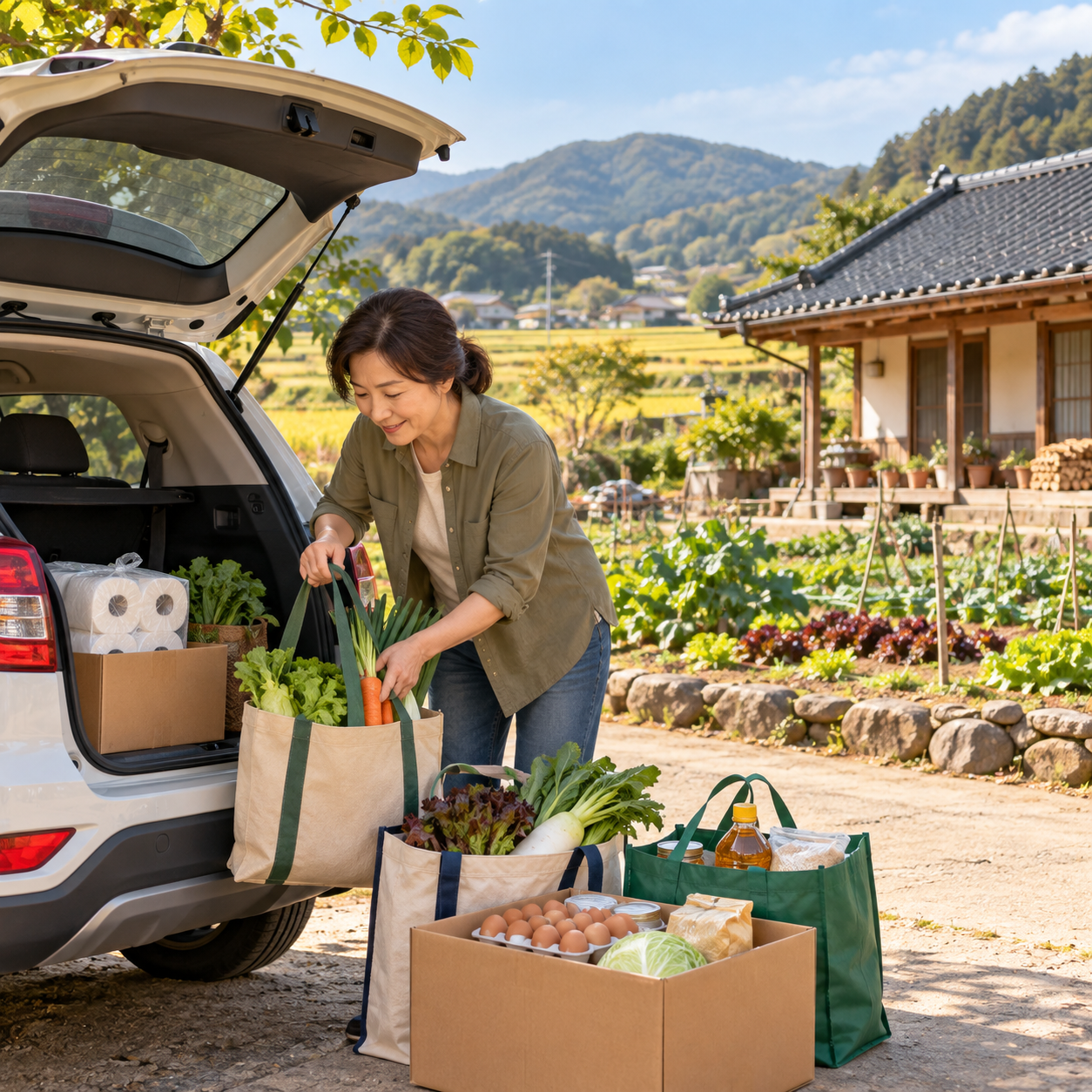 귀촌 후 장보기